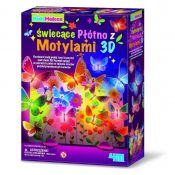Zestaw kreatywny dla dzieci KidzMaker Świecące Płótno z Motylami 3D 4M Industrial Development Ltd. 4m (7960)
