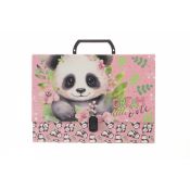 Teczka z szerokim grzbietem na klips Panda A4 różne Derform (TRGPA10)
