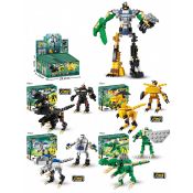Klocki konstrukcyjne Lean dinozaury 2w1 (23561)